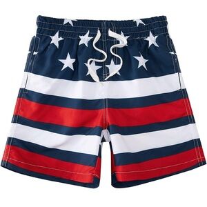 Teen Boys Americana Swim Trucks Shorts Board Shorts SPF 50 Size 14 - New